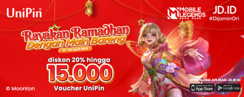 Rayakan Ramadan dengan Main Bareng JDID – Promo Diskon 20% Voucher UniPin